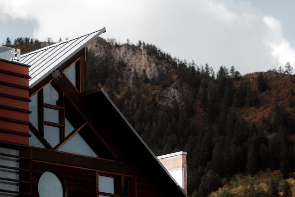 metal roofing on modern residential home